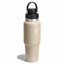 Load image into Gallery viewer, Wide Mouth Travel Bottle With Flex Chug Cap Oat 32oz
